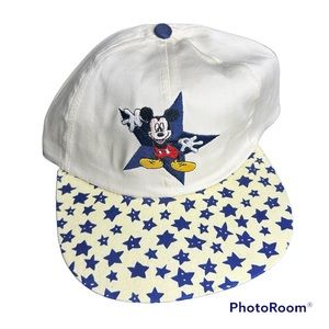 Vintage Disney Mickey Unlimited Fresh Caps Mickey Mouse Star Hat NWT Deadstock